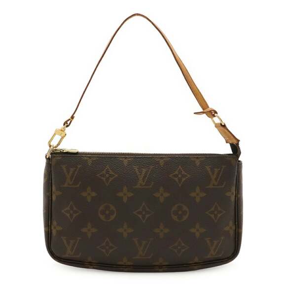 LOUIS VUITTON Brown Monogram Pochette Pouch